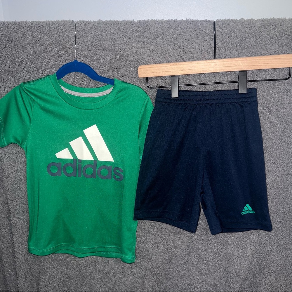 Adidas Green Activewear Top